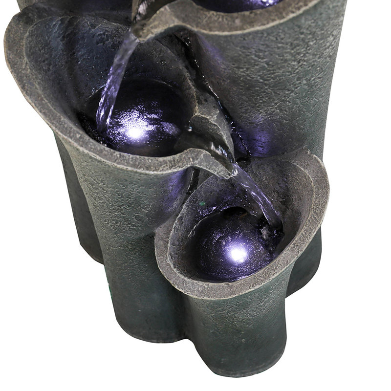 Bayou Breeze Lafitte Weather Resistant Pond/Pool Fountain with Light